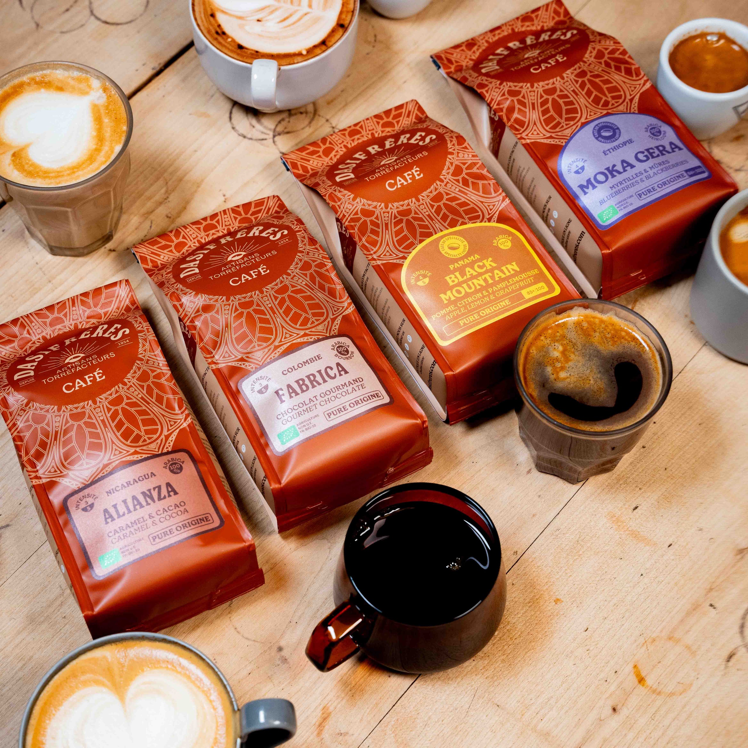 Assortiments de cafés
