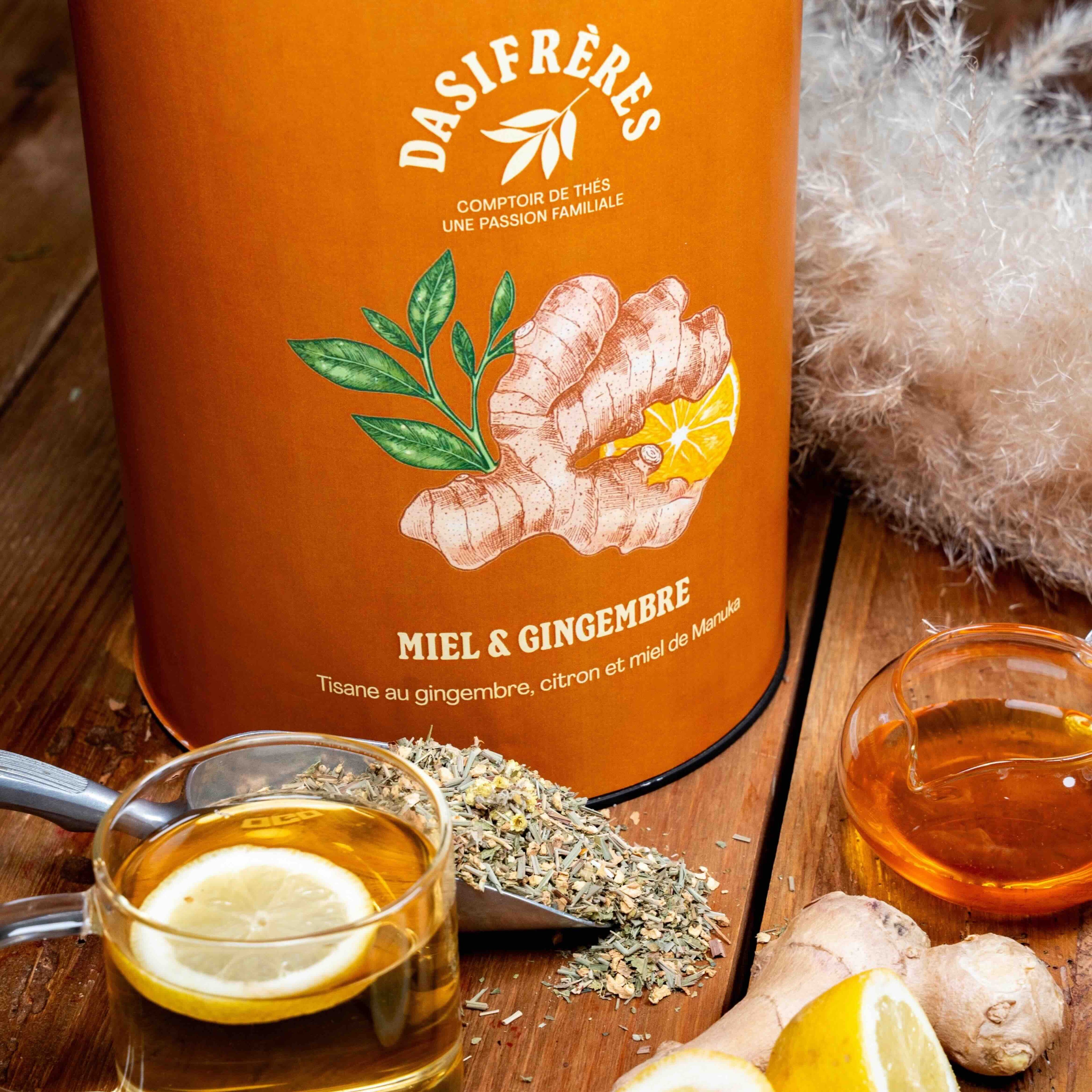 Miel & Gingembre tisane au gingembre citron et miel de Manuka vrac