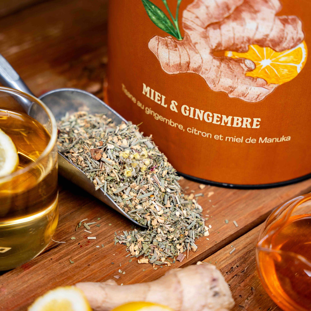 Miel & Gingembre tisane au gingembre citron et miel de Manuka vrac