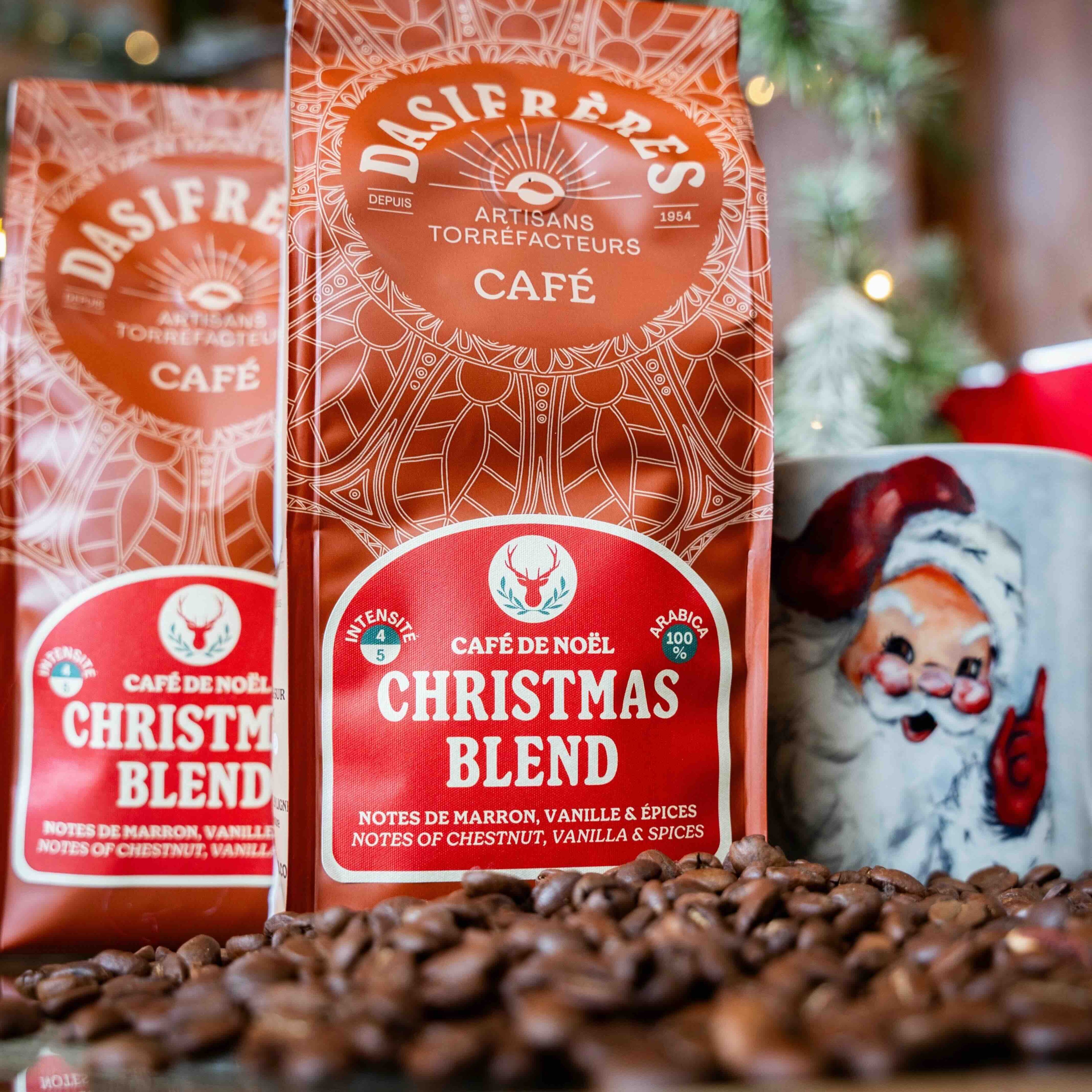 Christmas Blend Café de noël grains notes de marrons épices et vanille 100% Arabica 250g