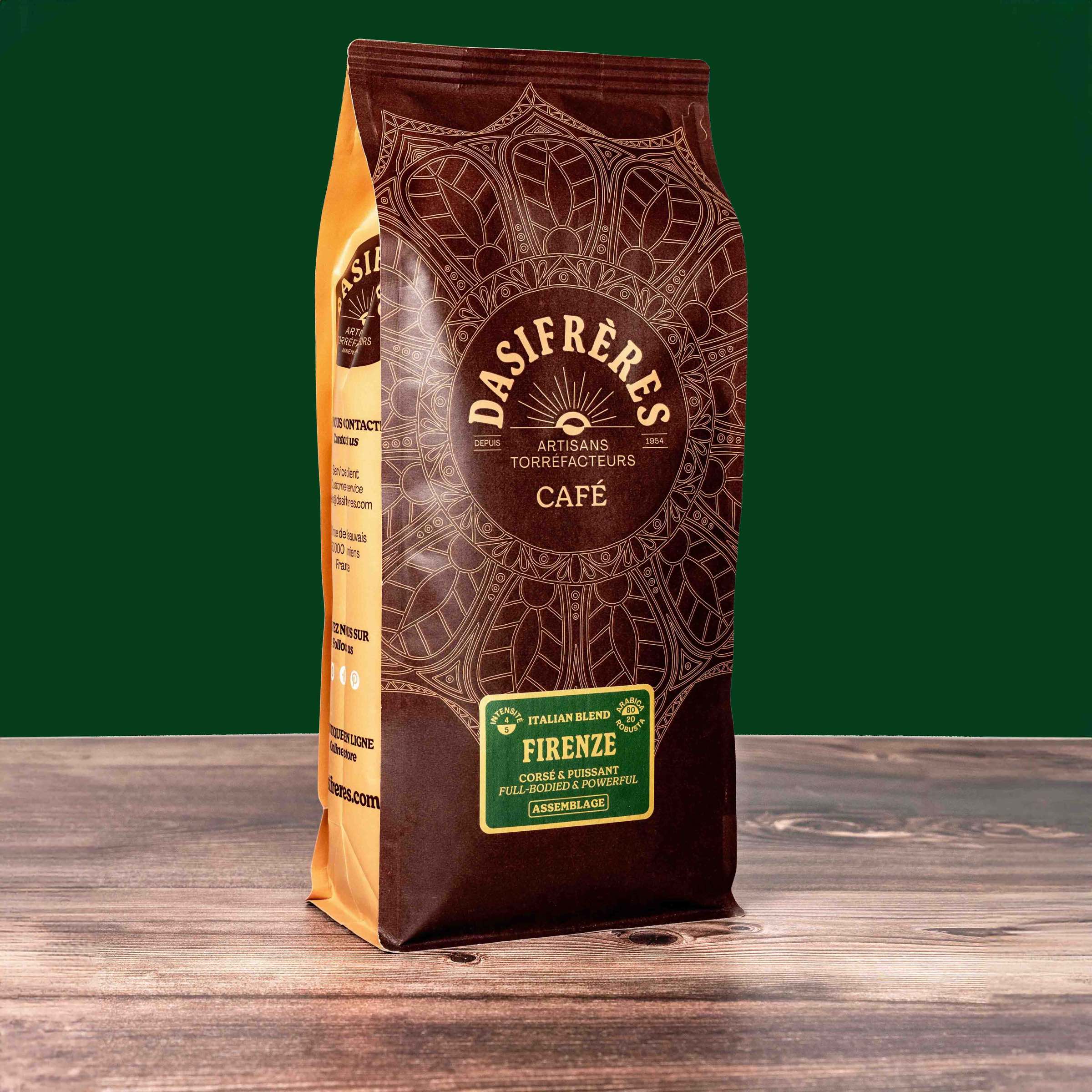 Café moulu Firenze Italian Blend Assemblage corsé et puissant kilo