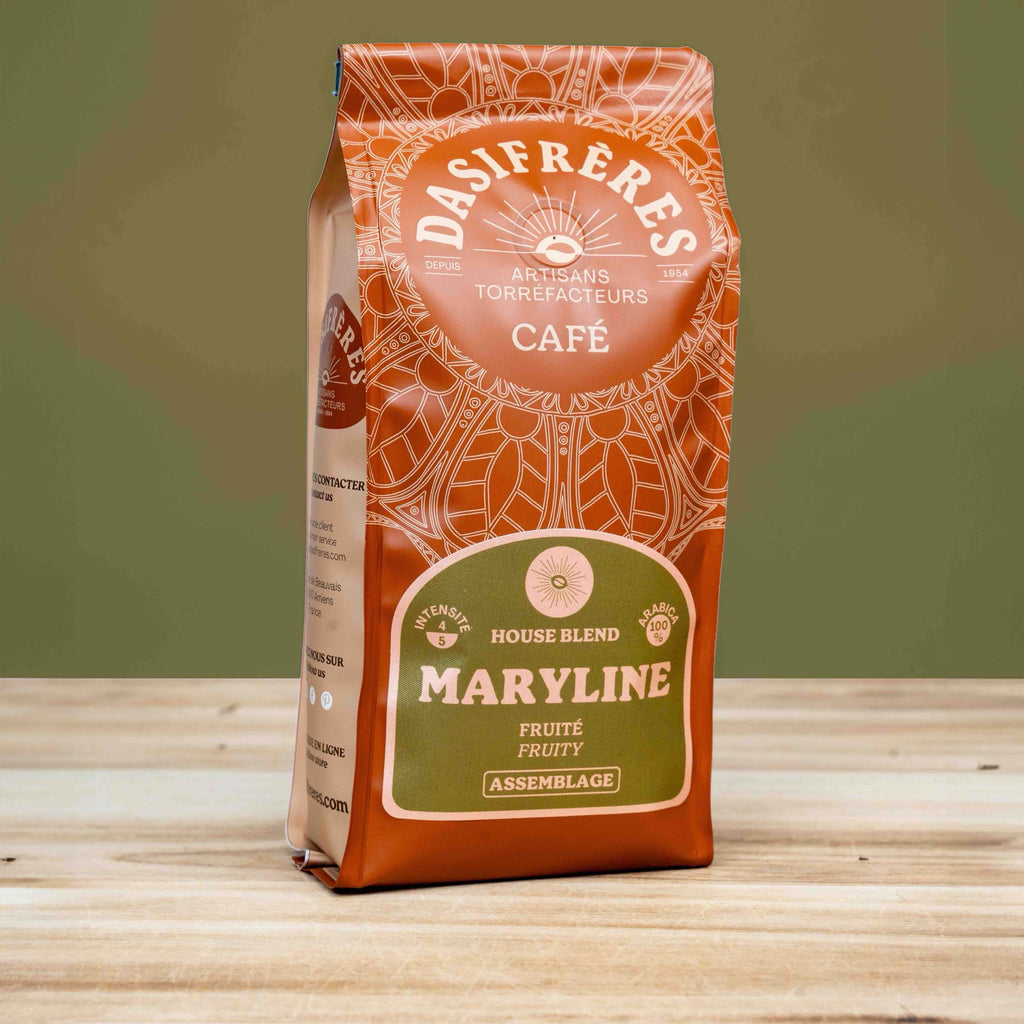 café moulu Maryline fruité assemblage house blend 100% Arabica 250g