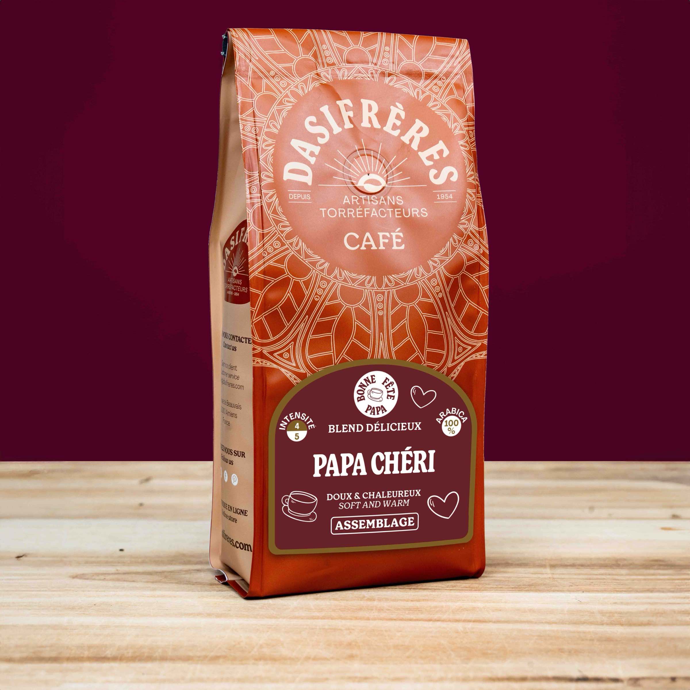 café moulu assemblage doux 100% Arabica création 250g