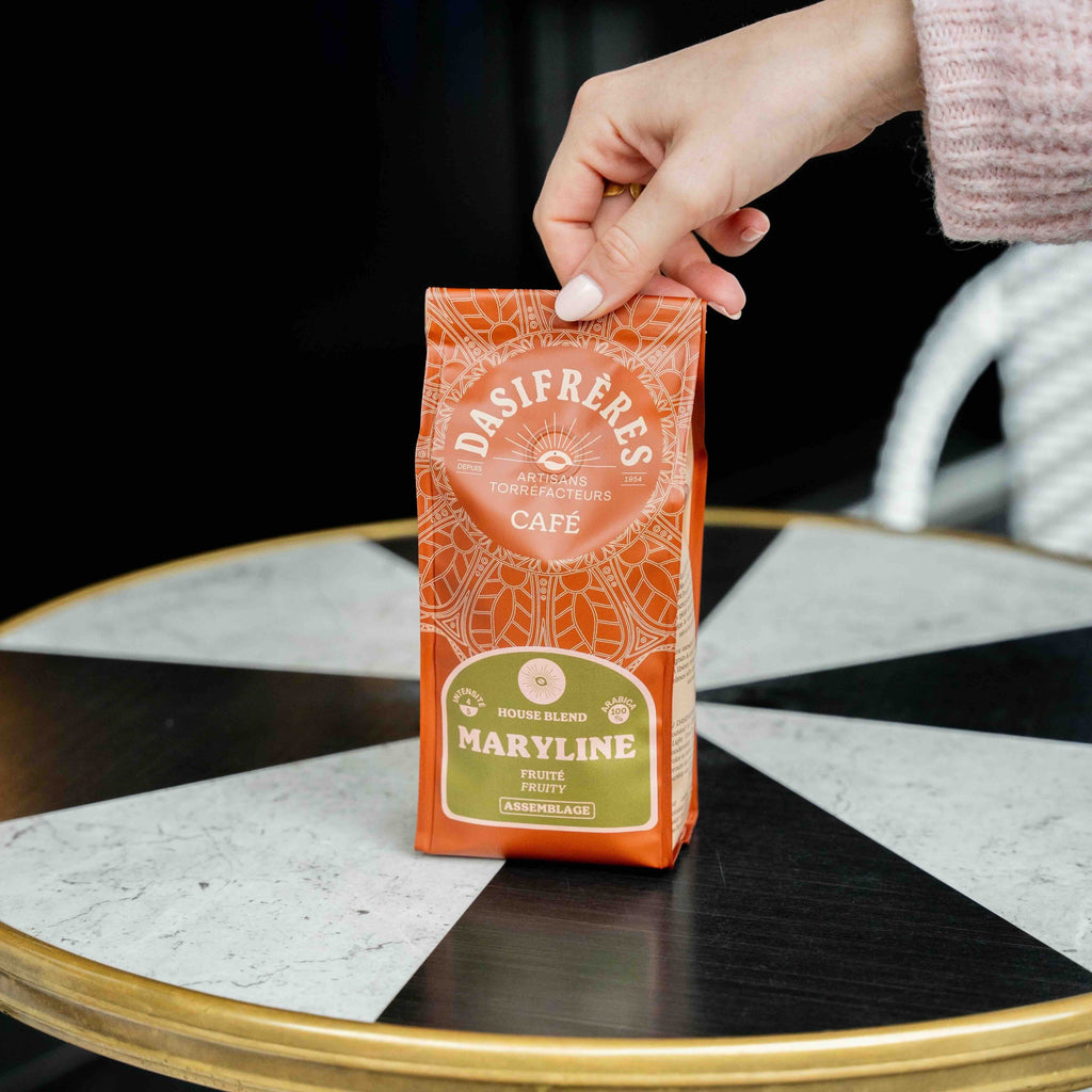 café moulu Maryline fruité assemblage house blend 100% Arabica 250g