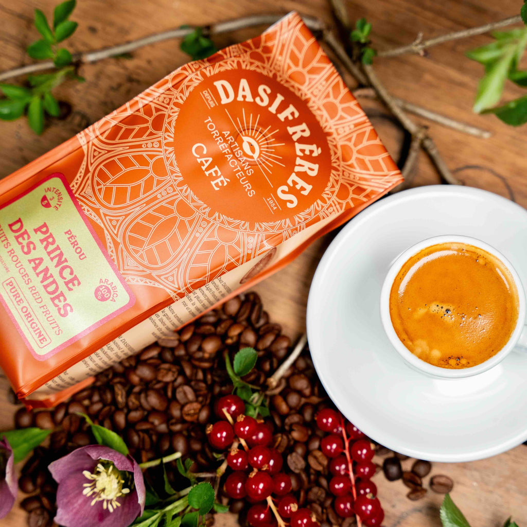café moulu Prince des Andes Pérou bio pure origine fruits rouges 100% Arabica 250g