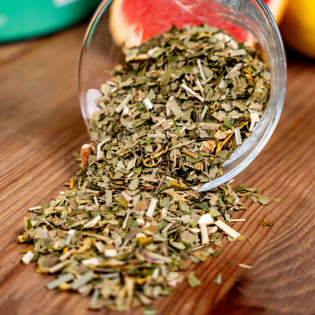 Maté Citron Givré Bio maté rafraichissant au citron jaune et vert et pamplemousse vrac