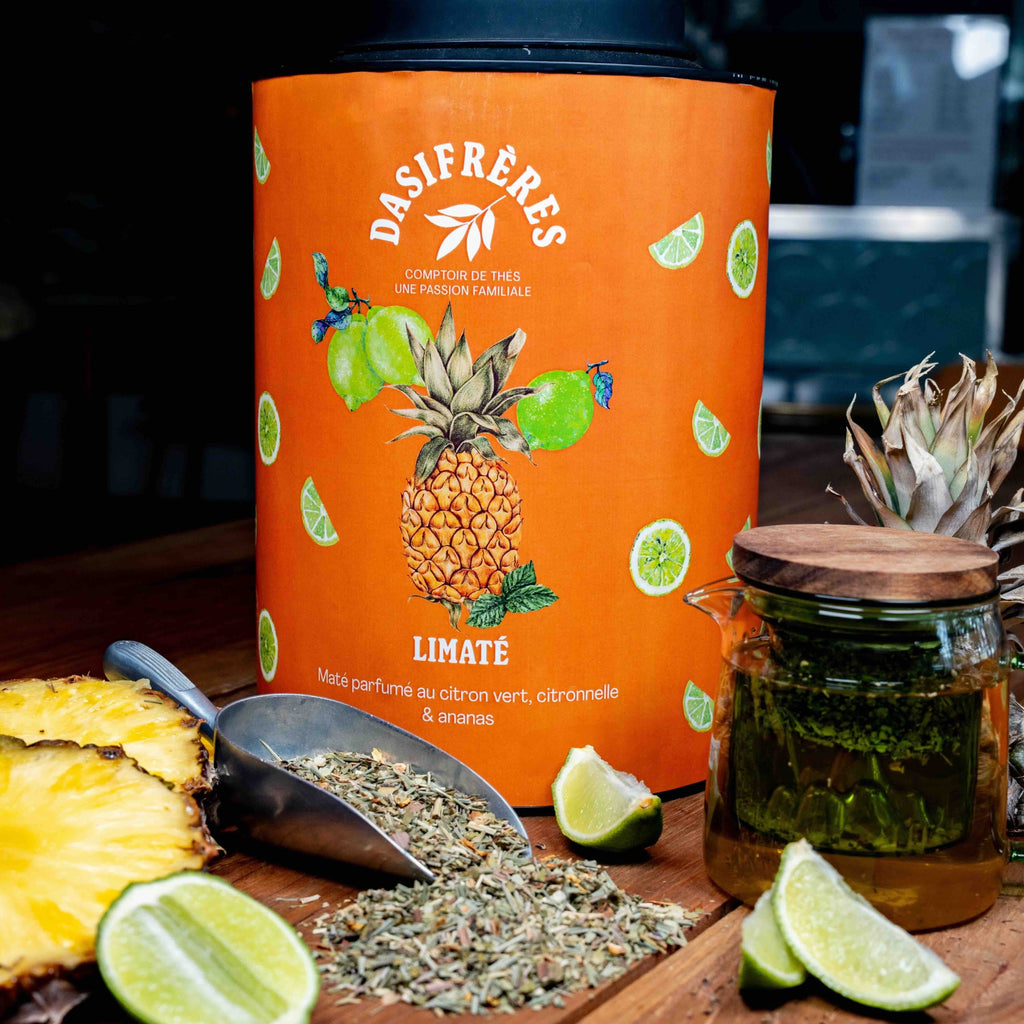 Limaté maté parfumé au citron vert citronnelle et ananas vrac