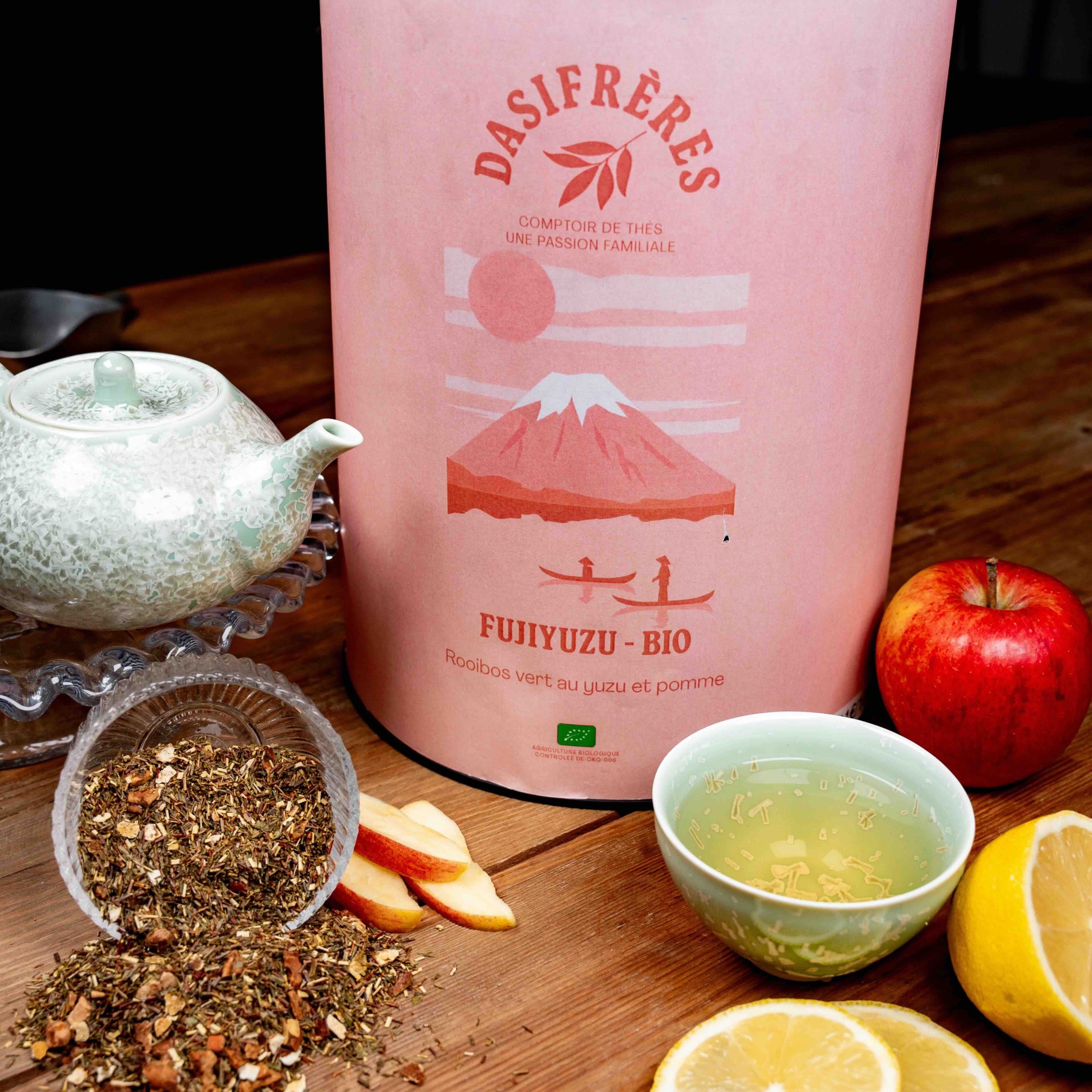 Fujiyuzu bio rooibos vert au yuzu et pomme vrac