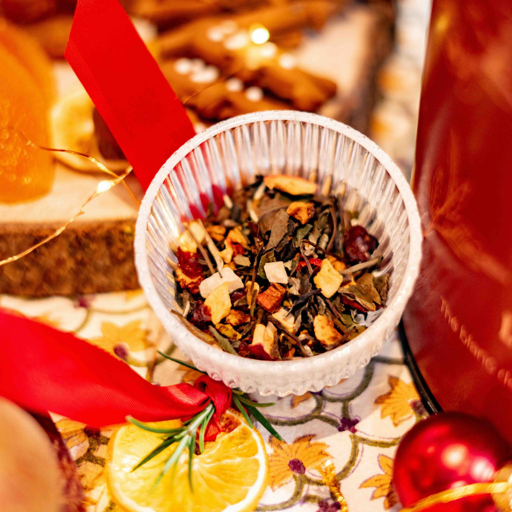 Le Pudding aux Pommes thé blanc aux notes de pomme caramel et noix de Macadamia vrac