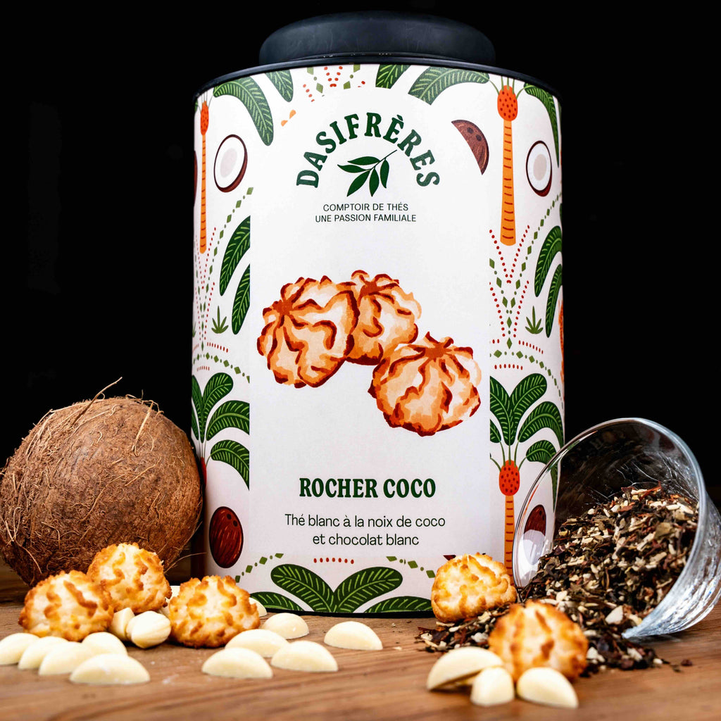 Rocher Coco Thé blanc noix de coco et chocolat blanc vrac