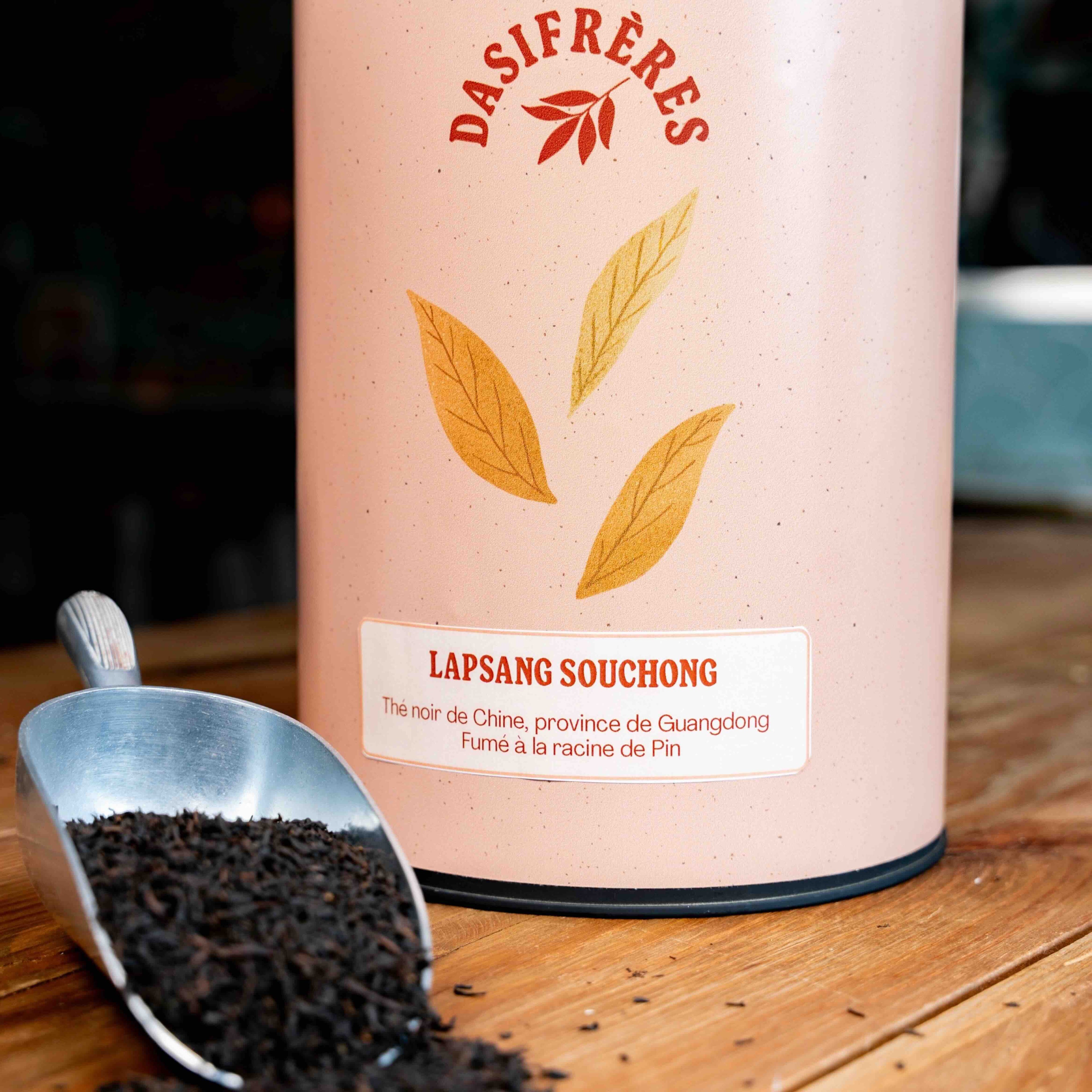 Lapsang Souchong thé noir fumé à la racine de pin vrac