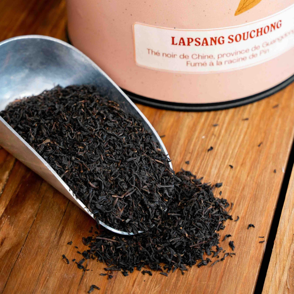 Lapsang Souchong thé noir fumé à la racine de pin vrac