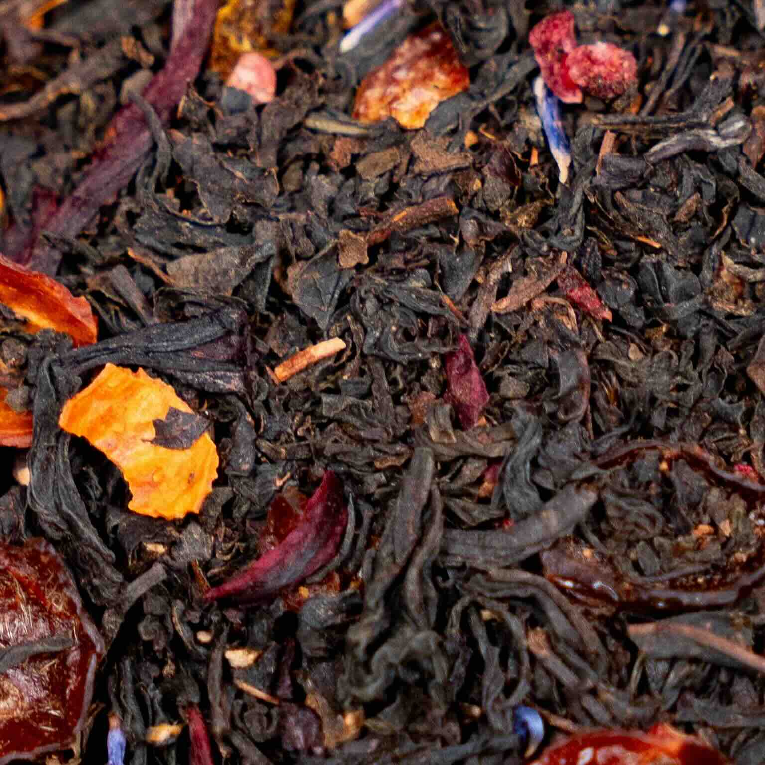 Le Jardin de Mamie thé noir fruité à la framboise et à la grenade vrac