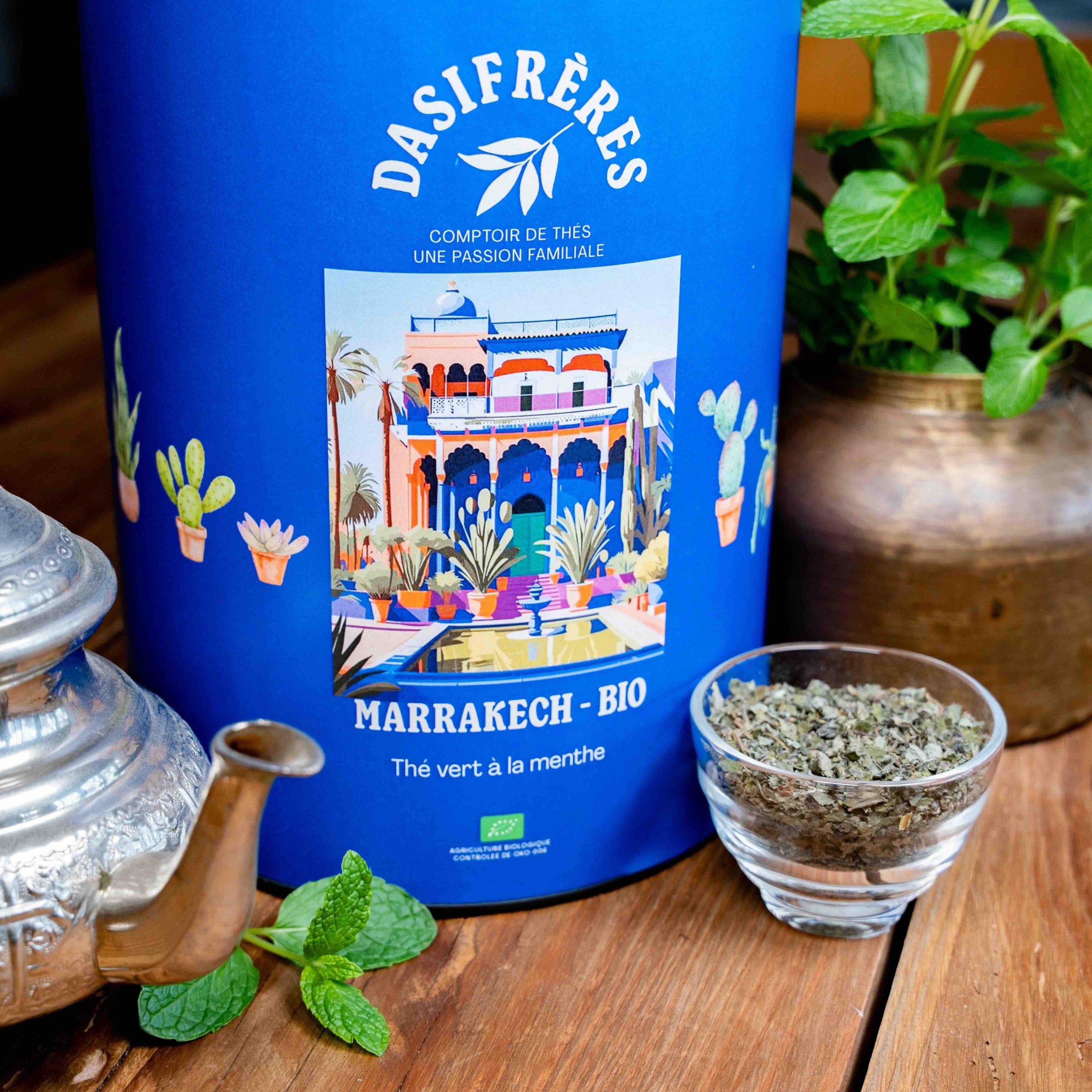 Marrakech Bio thé vert à la menthe vrac