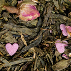 Bonjour mon amour thé vert rempli d'amour à la rose et à la fraise vrac