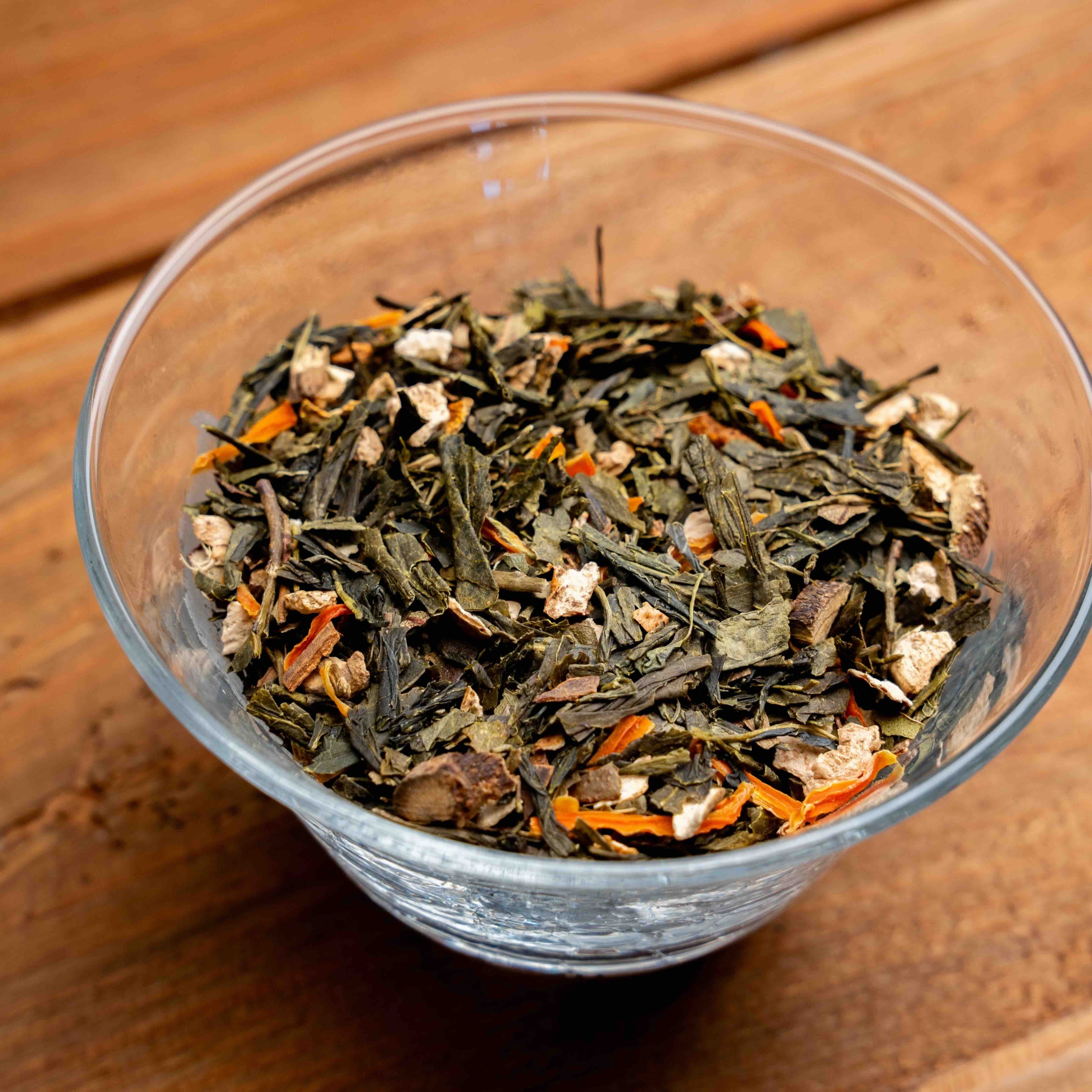 Ginger & Lime bio thé vert Sencha au gimgembre et citron vrac