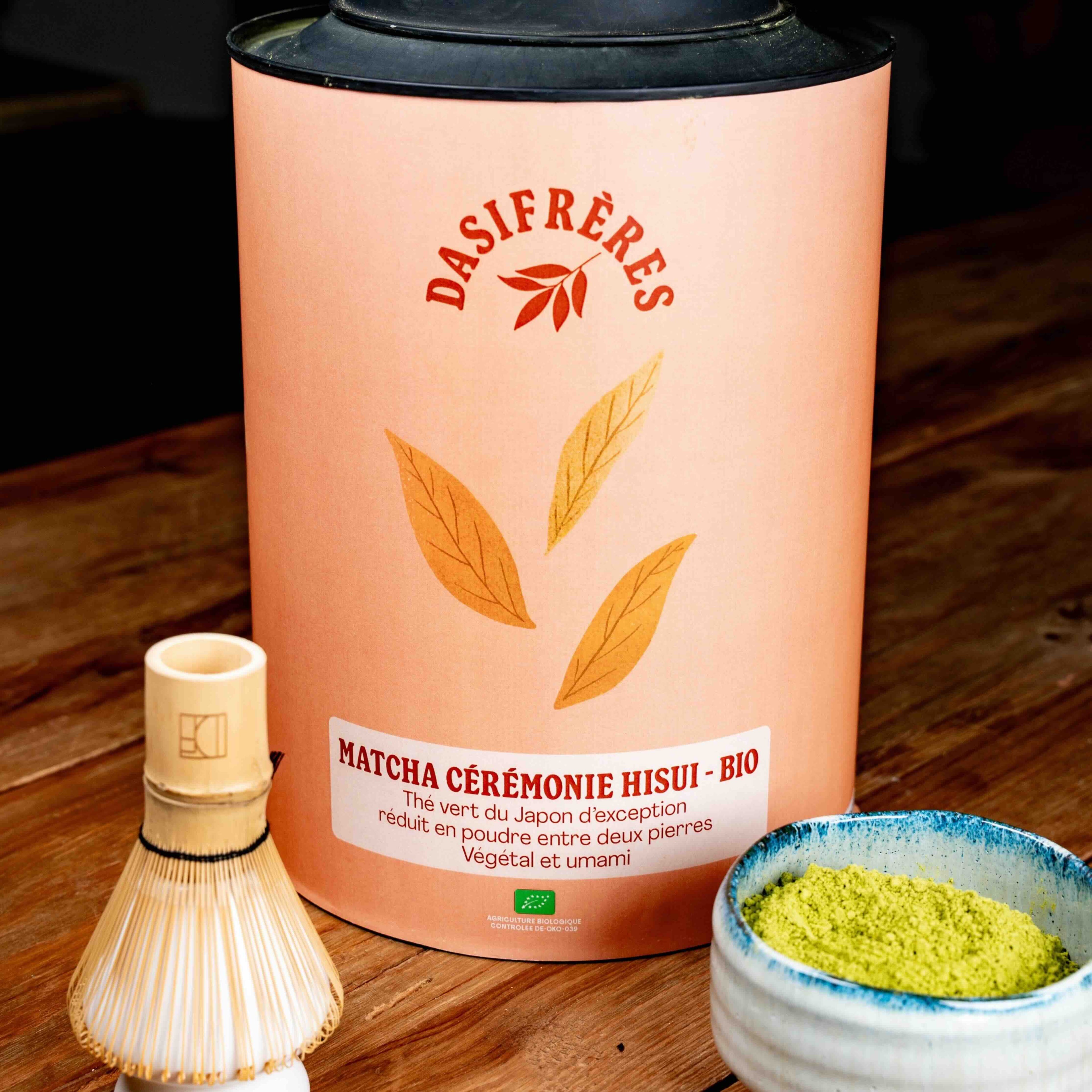 Matcha Cérémonie Hisui Bio Thé vert végétal et umami vrac
