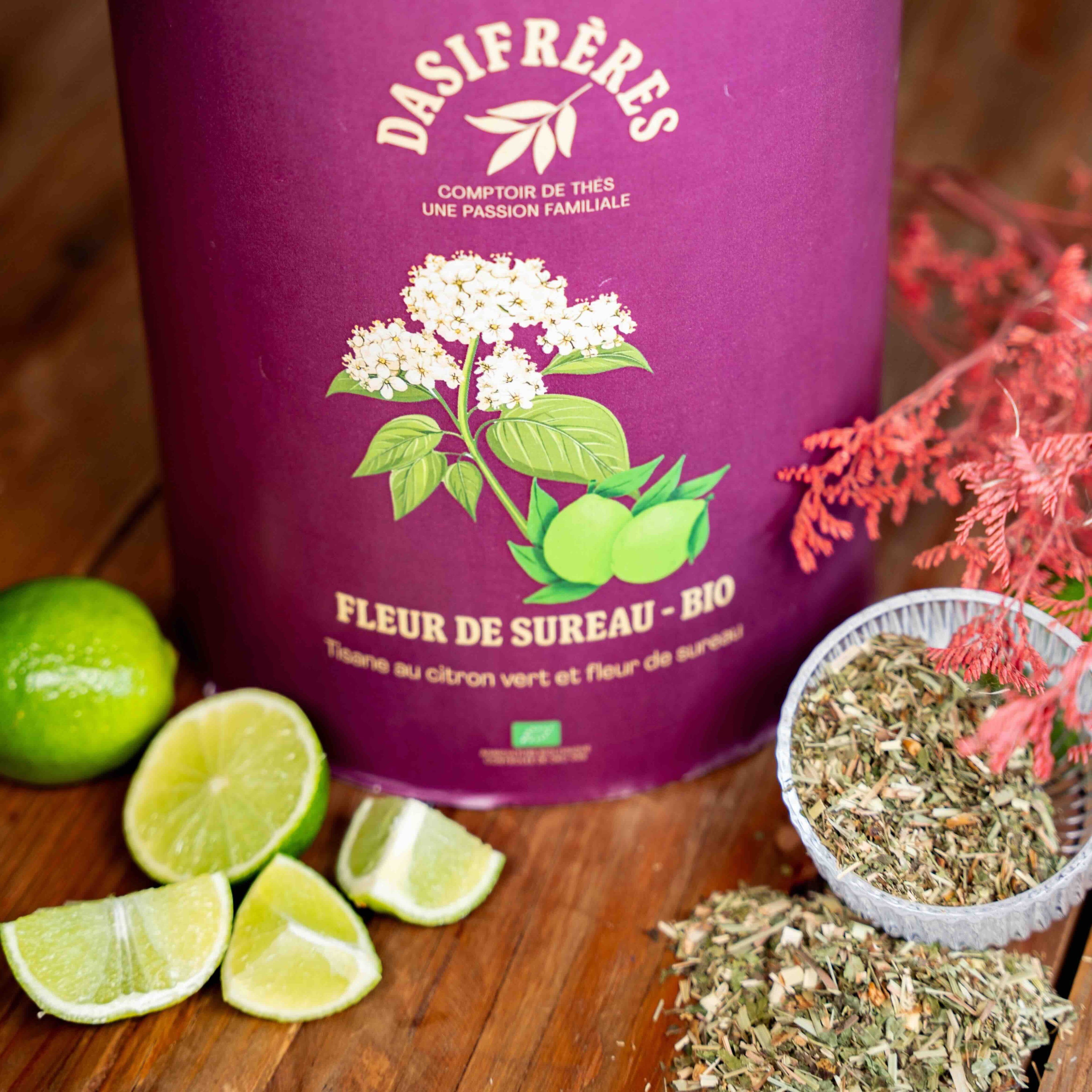 Fleur de Sureau bio tisane au citron vert et fleur de sureau vrac