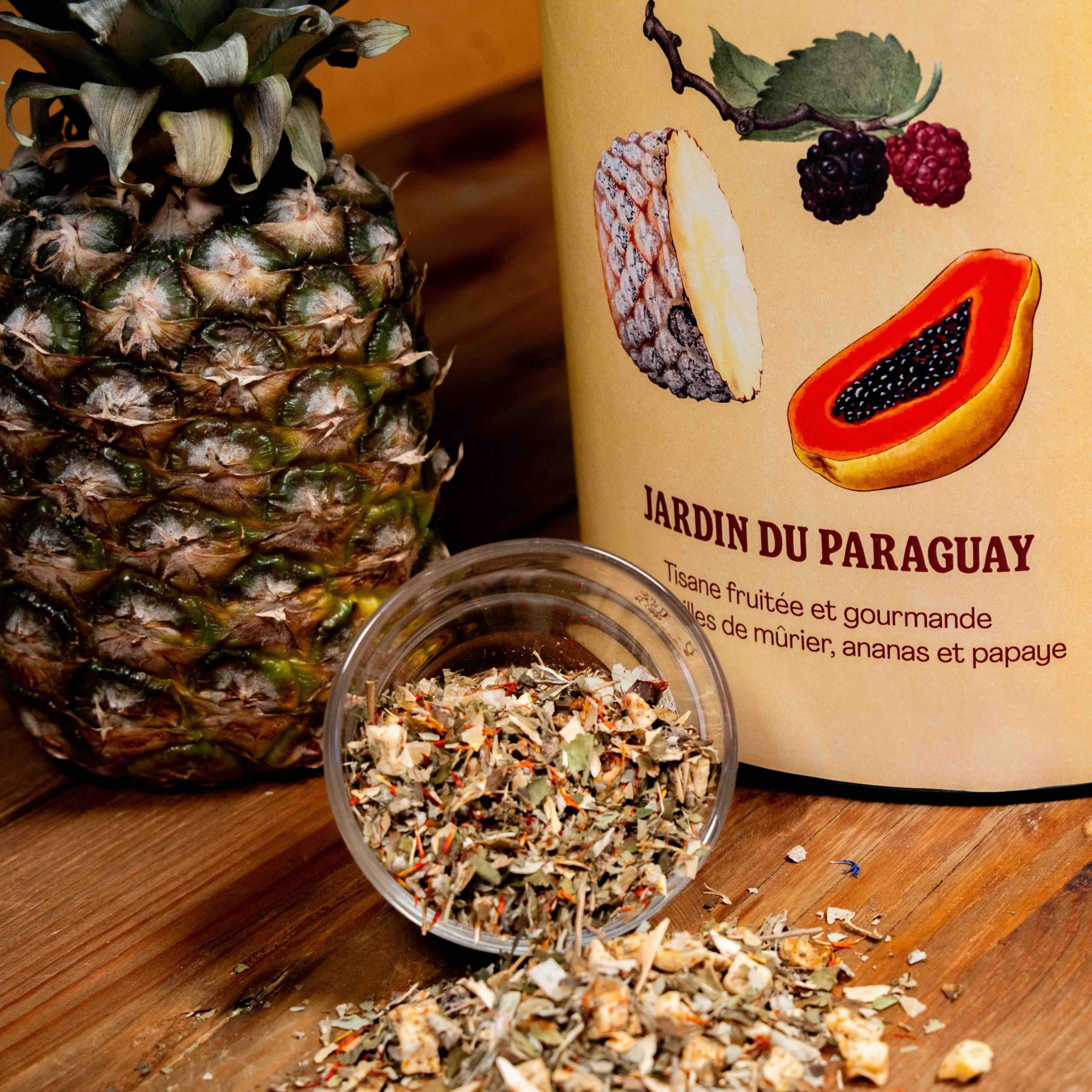 Jardin du Paraguay tisane fruitée gourmande à l'ananas et papaye vrac