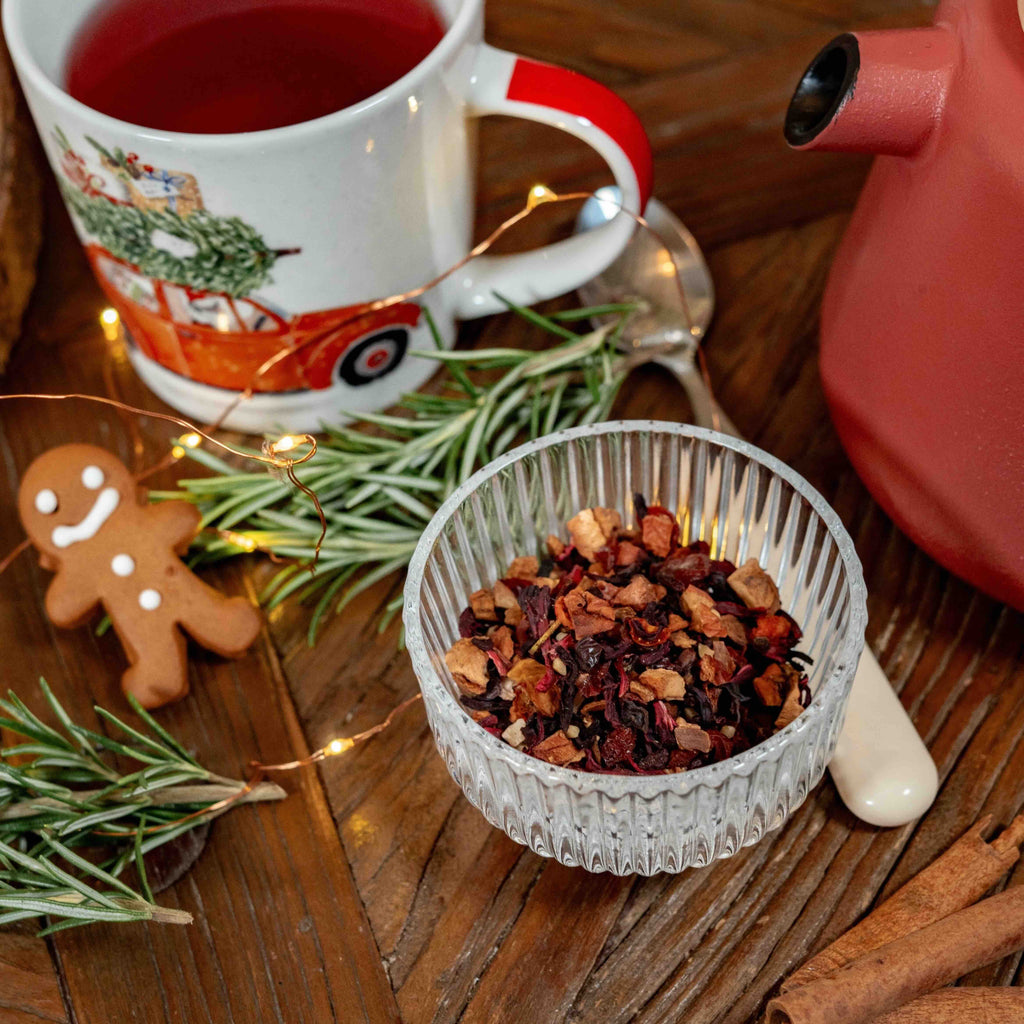 Marché de Noël Tisane fruits confits cannelle et épices vrac